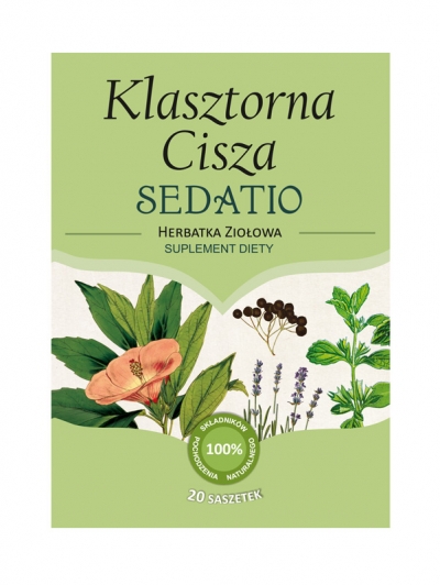 Klasztorna Cisza SEDATIO - Herbatka ziołowo-owocowa polecana jest w łagodnych stanach napięcia nerwowego (1)