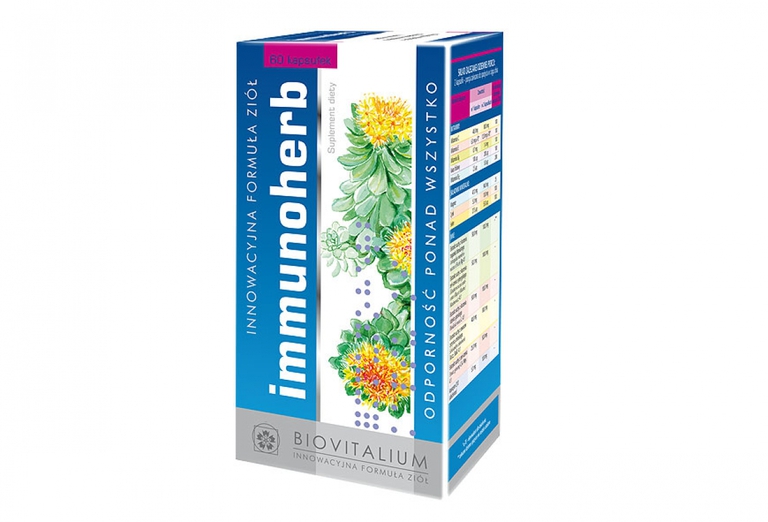 Immunoherb ( 60 kaps.) - Suplement diety na odporność i wzmocnienie organizmu (1)